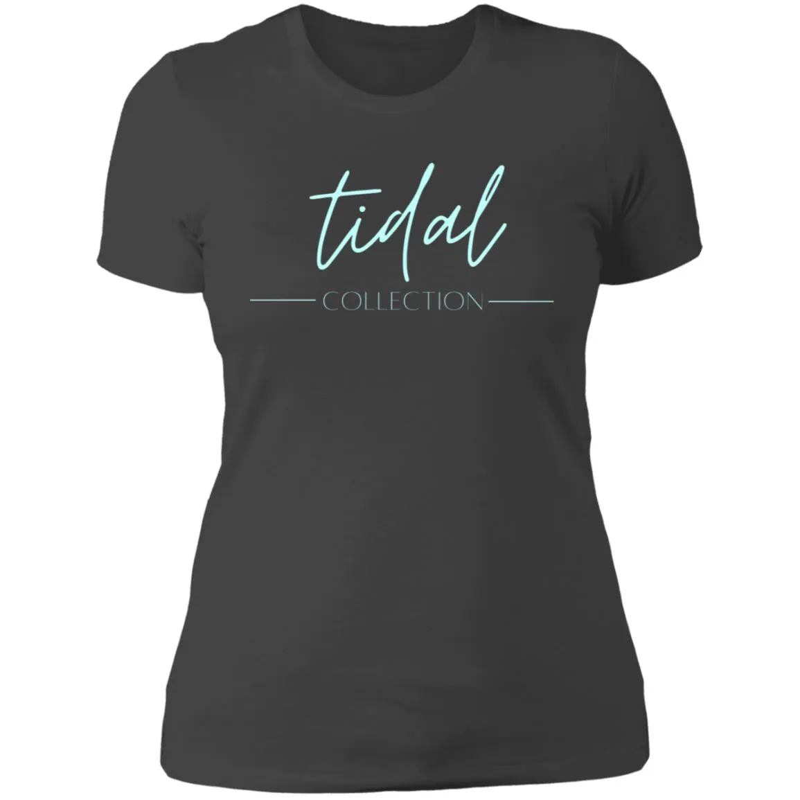 "Tidal Collection- AQUA" Ladies' Boyfriend T-Shirt
