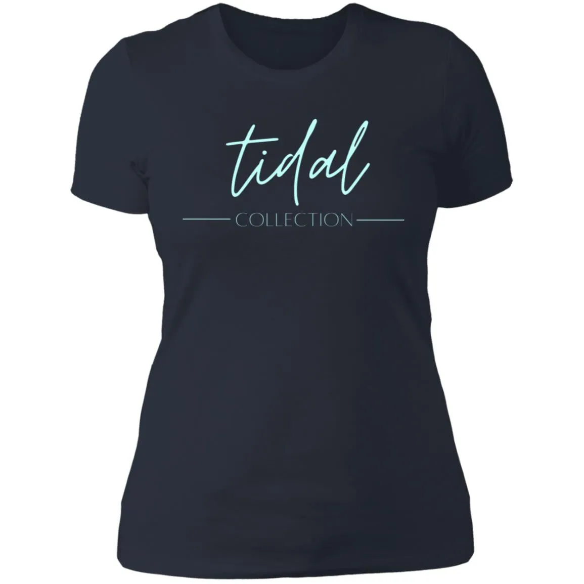 "Tidal Collection- AQUA" Ladies' Boyfriend T-Shirt