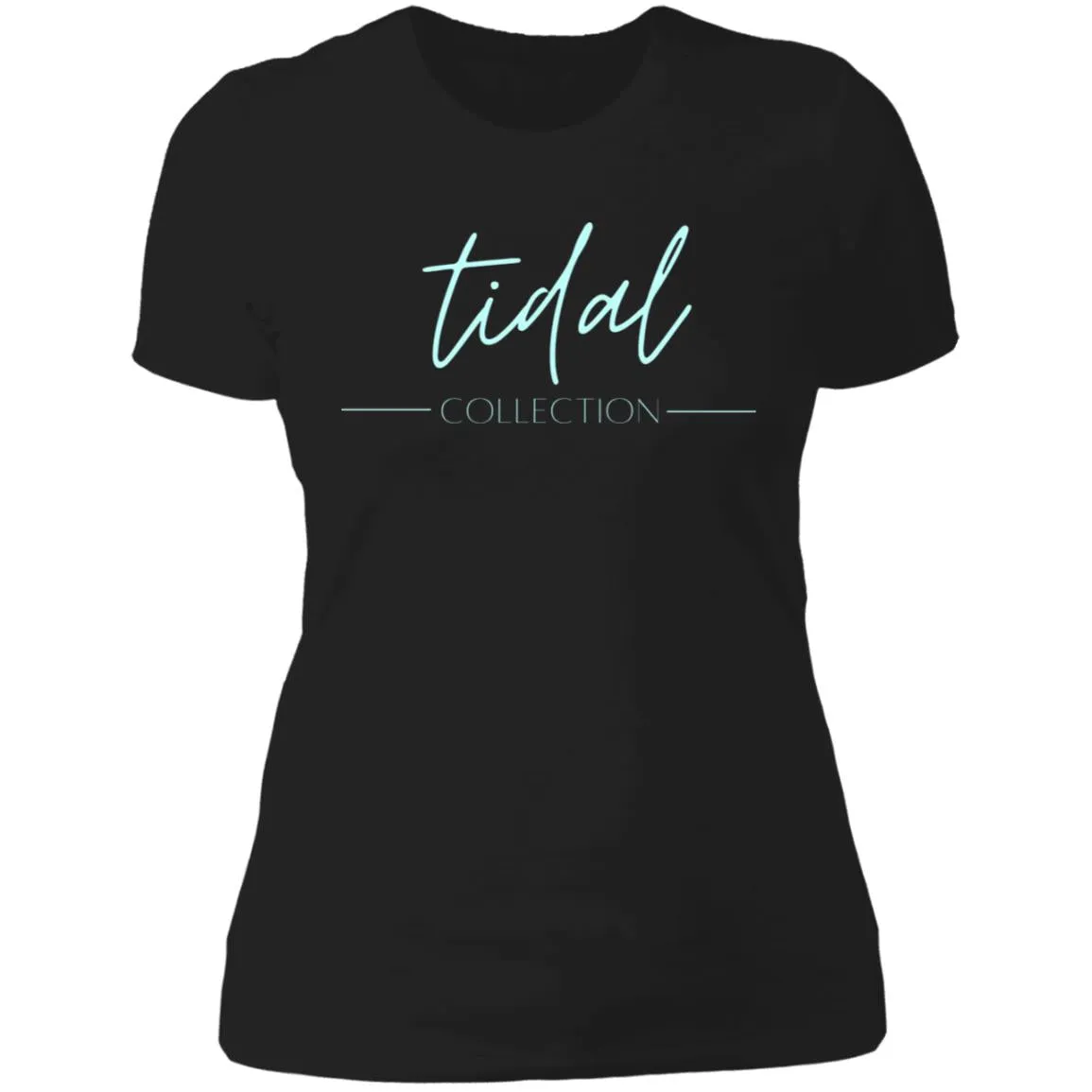"Tidal Collection- AQUA" Ladies' Boyfriend T-Shirt