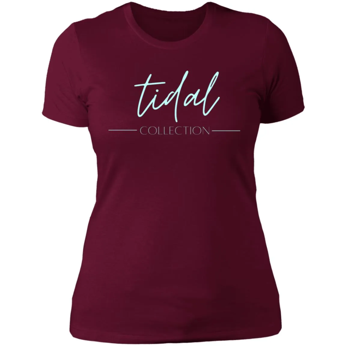 "Tidal Collection- AQUA" Ladies' Boyfriend T-Shirt