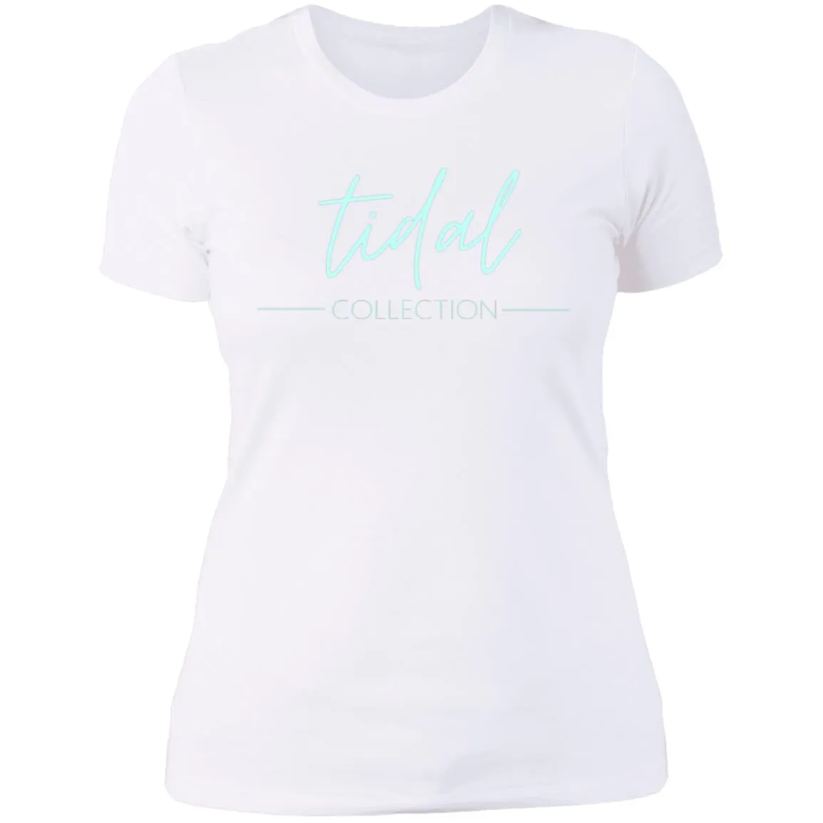 "Tidal Collection- AQUA" Ladies' Boyfriend T-Shirt