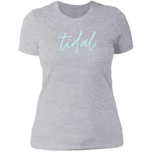 "Tidal Collection- AQUA" Ladies' Boyfriend T-Shirt