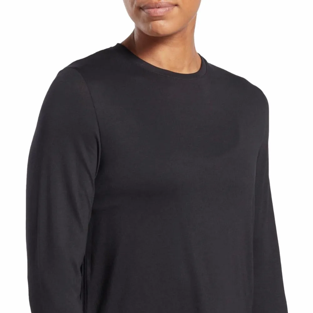 Reebok Apparel Women Activchill Dreamblend Long-Sleeve Top BLACK
