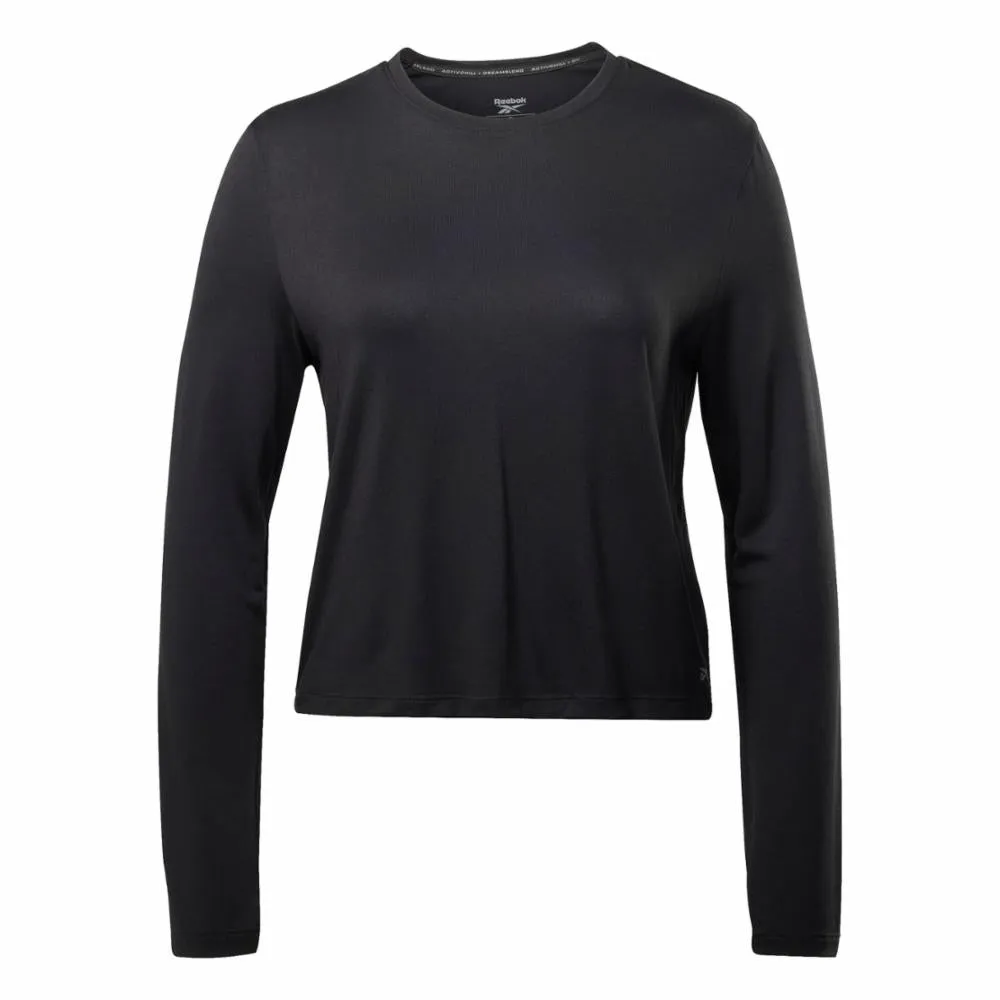 Reebok Apparel Women Activchill Dreamblend Long-Sleeve Top BLACK