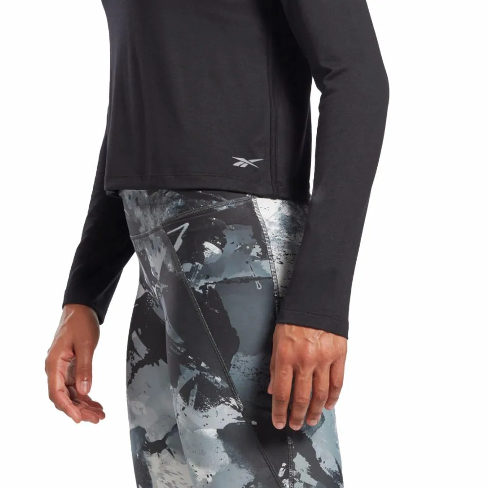 Reebok Apparel Women Activchill Dreamblend Long-Sleeve Top BLACK