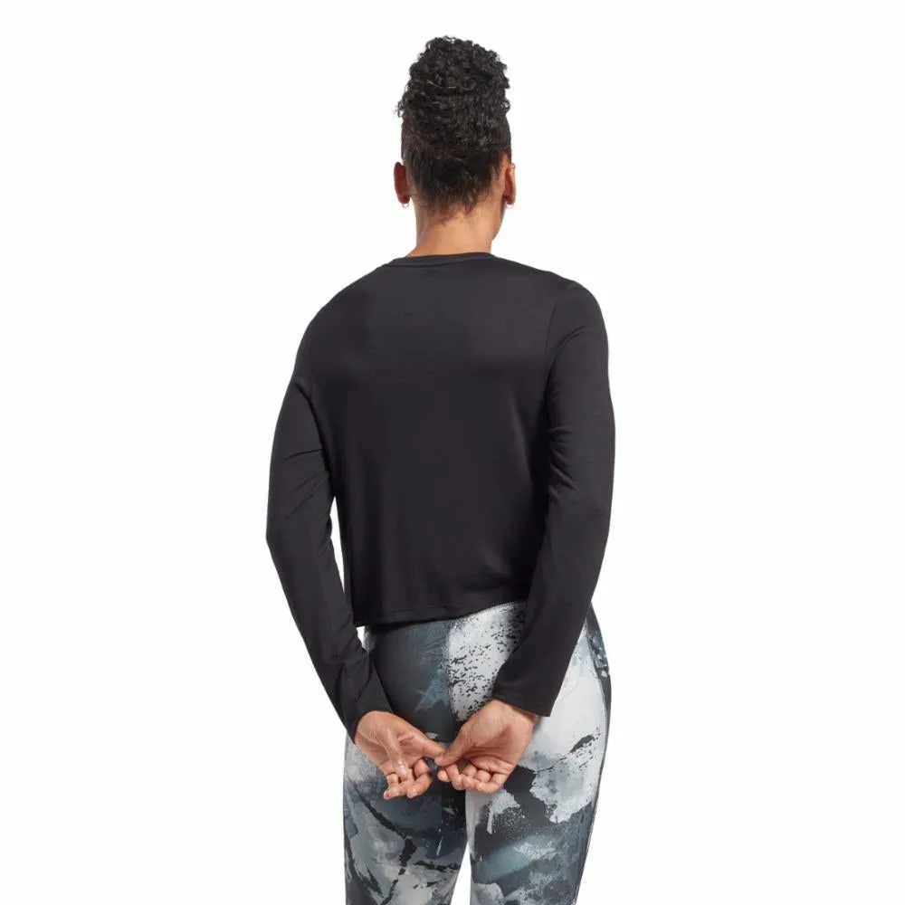 Reebok Apparel Women Activchill Dreamblend Long-Sleeve Top BLACK
