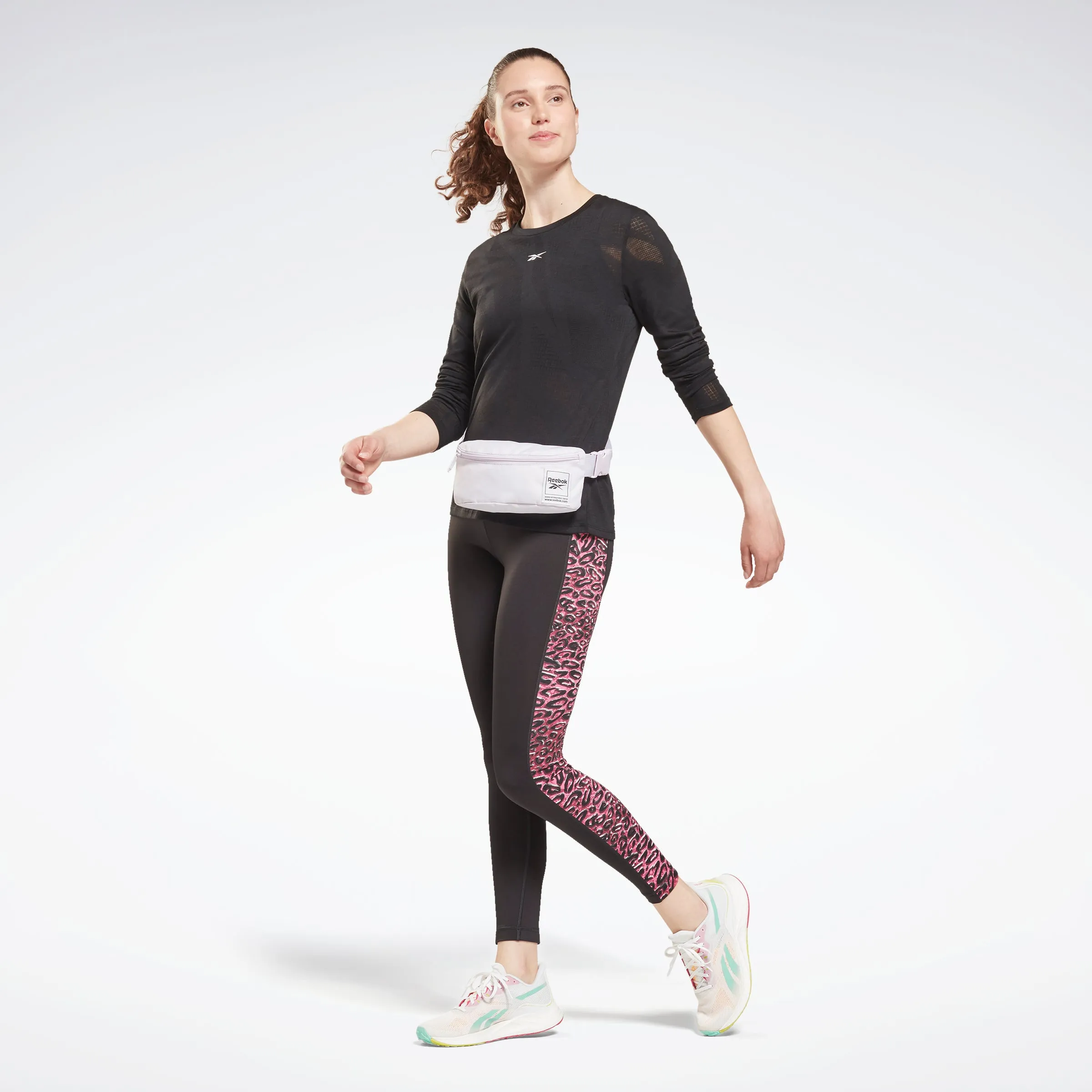 Reebok Apparel Women Burnout Long-Sleeve Top Long-Sleeve Top Black