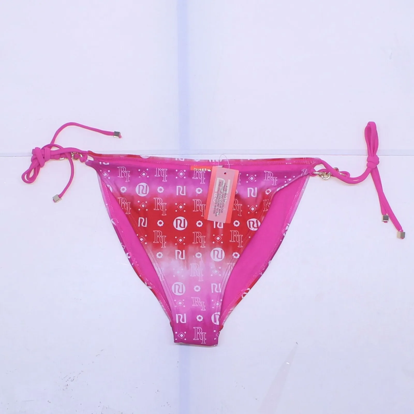 Resort by River Island Women's Side Tie Chain Logo Bikini Swim Bottom