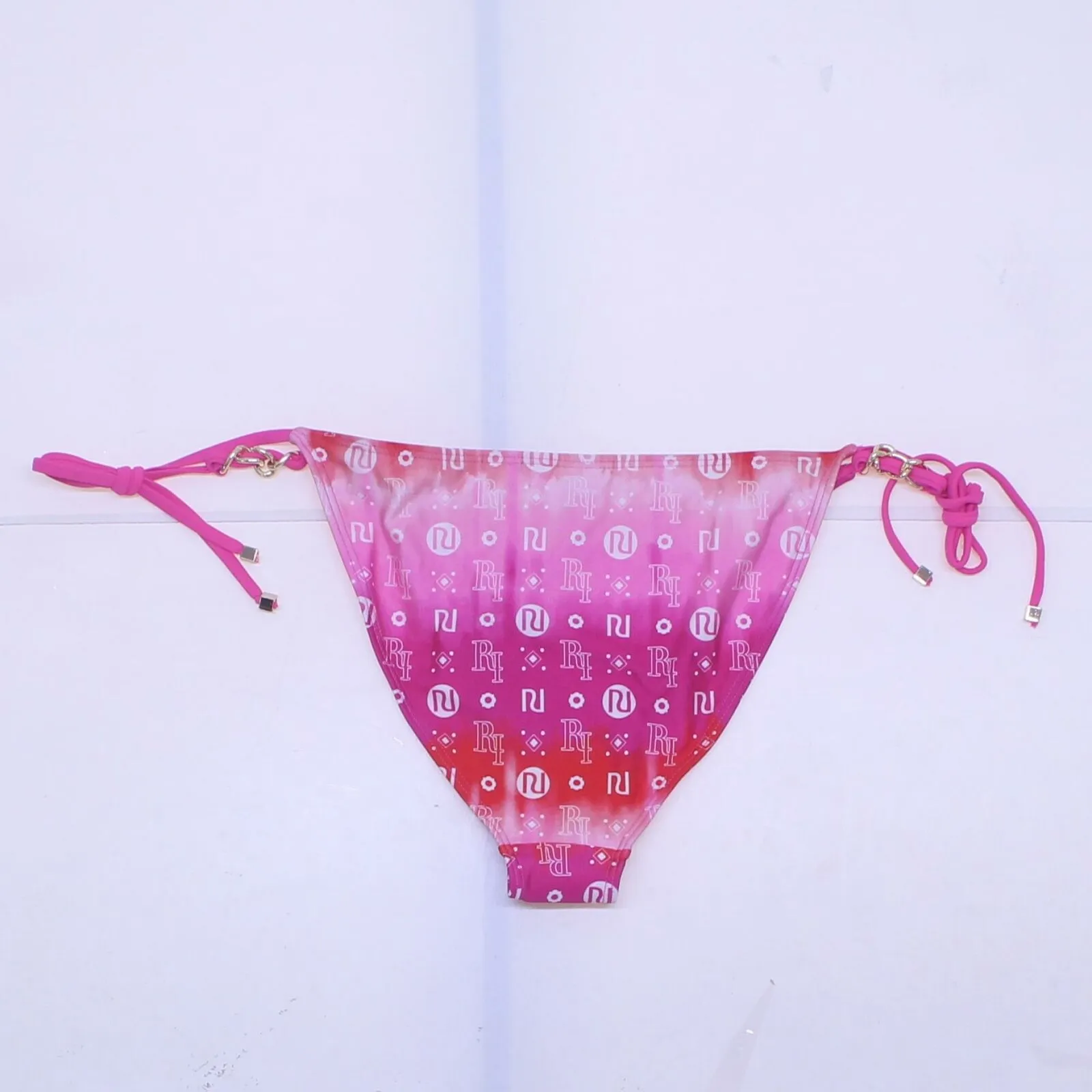 Resort by River Island Women's Side Tie Chain Logo Bikini Swim Bottom