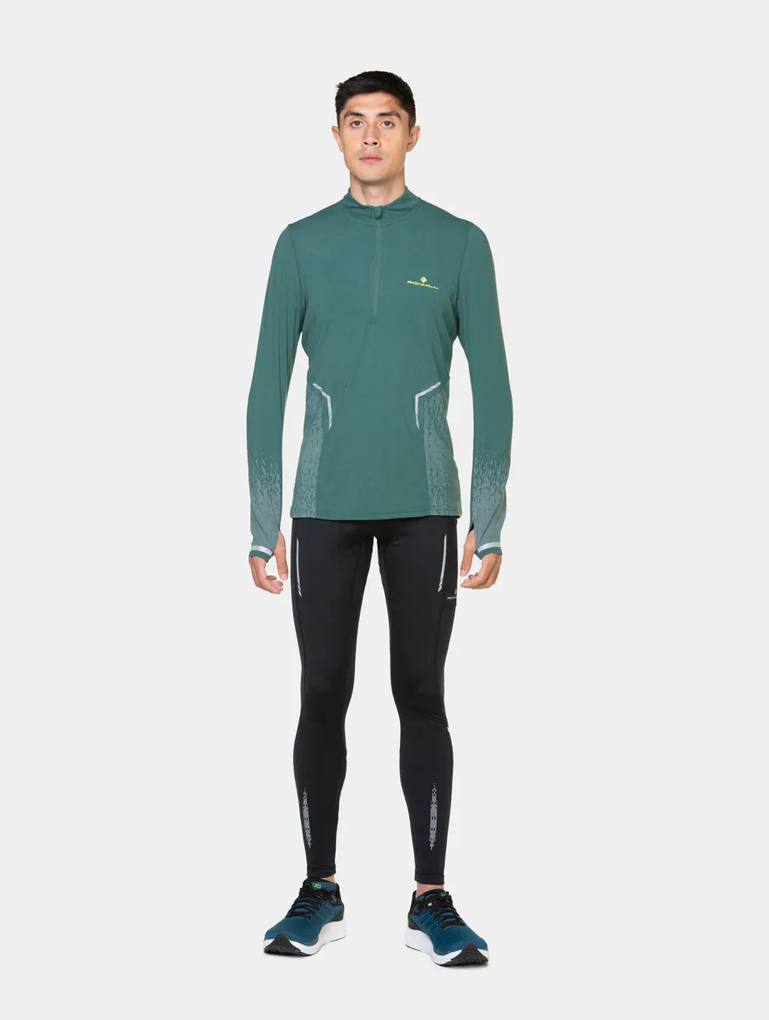 Ronhill - Men's Tech Reflect  1/2 Zip Long Sleeve