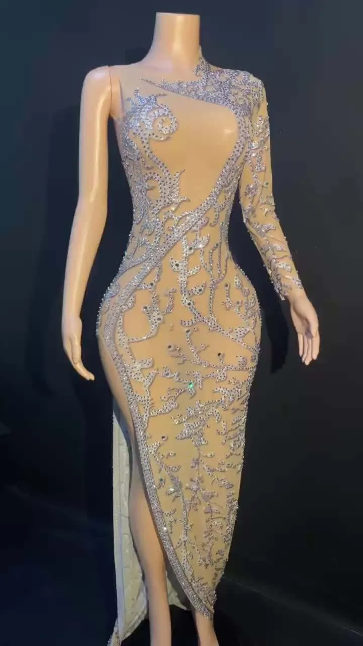 Sequin Long Sleeve Dress
