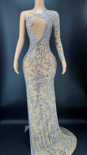 Sequin Long Sleeve Dress
