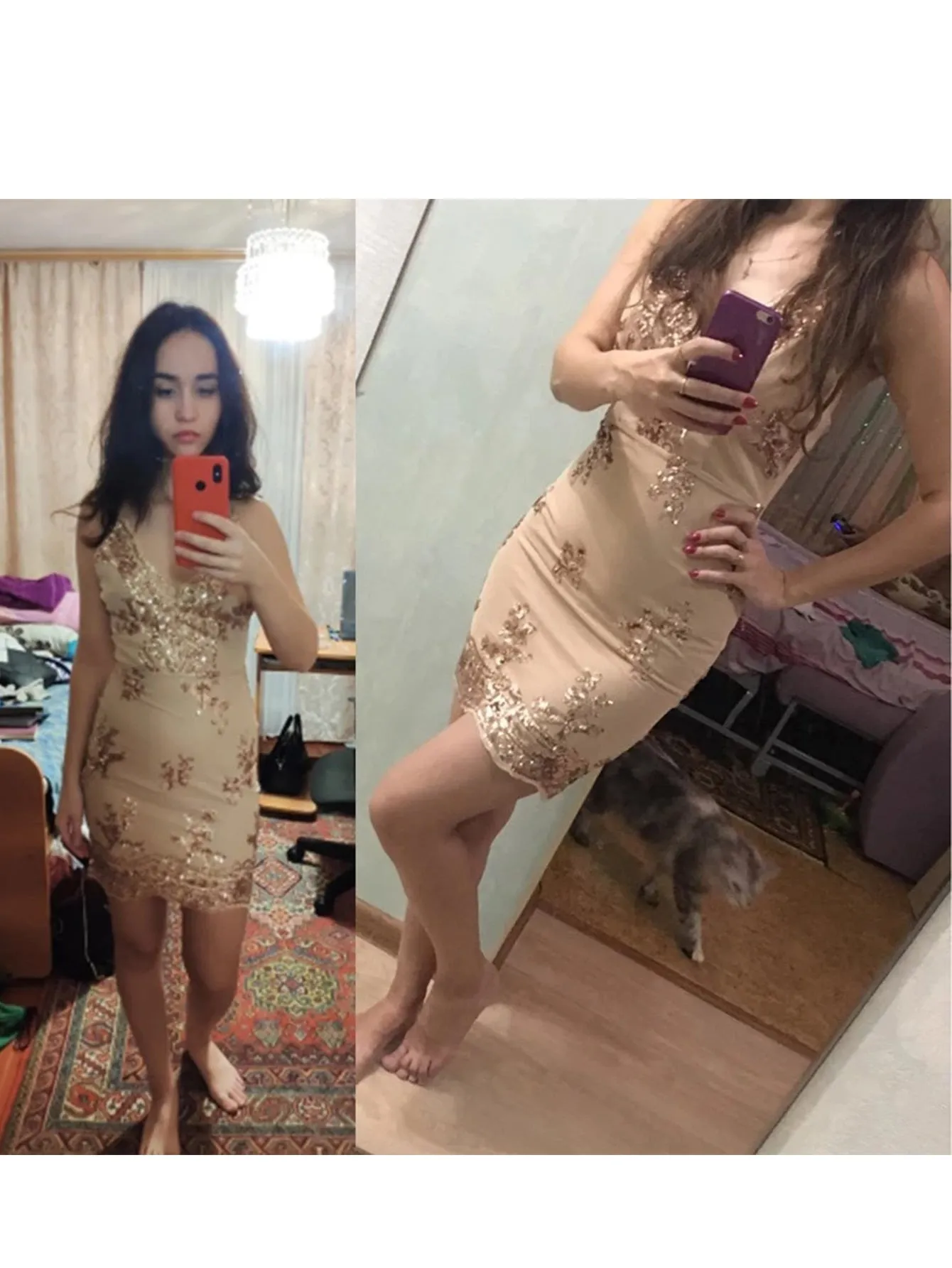 ]Sequin vintage Dress