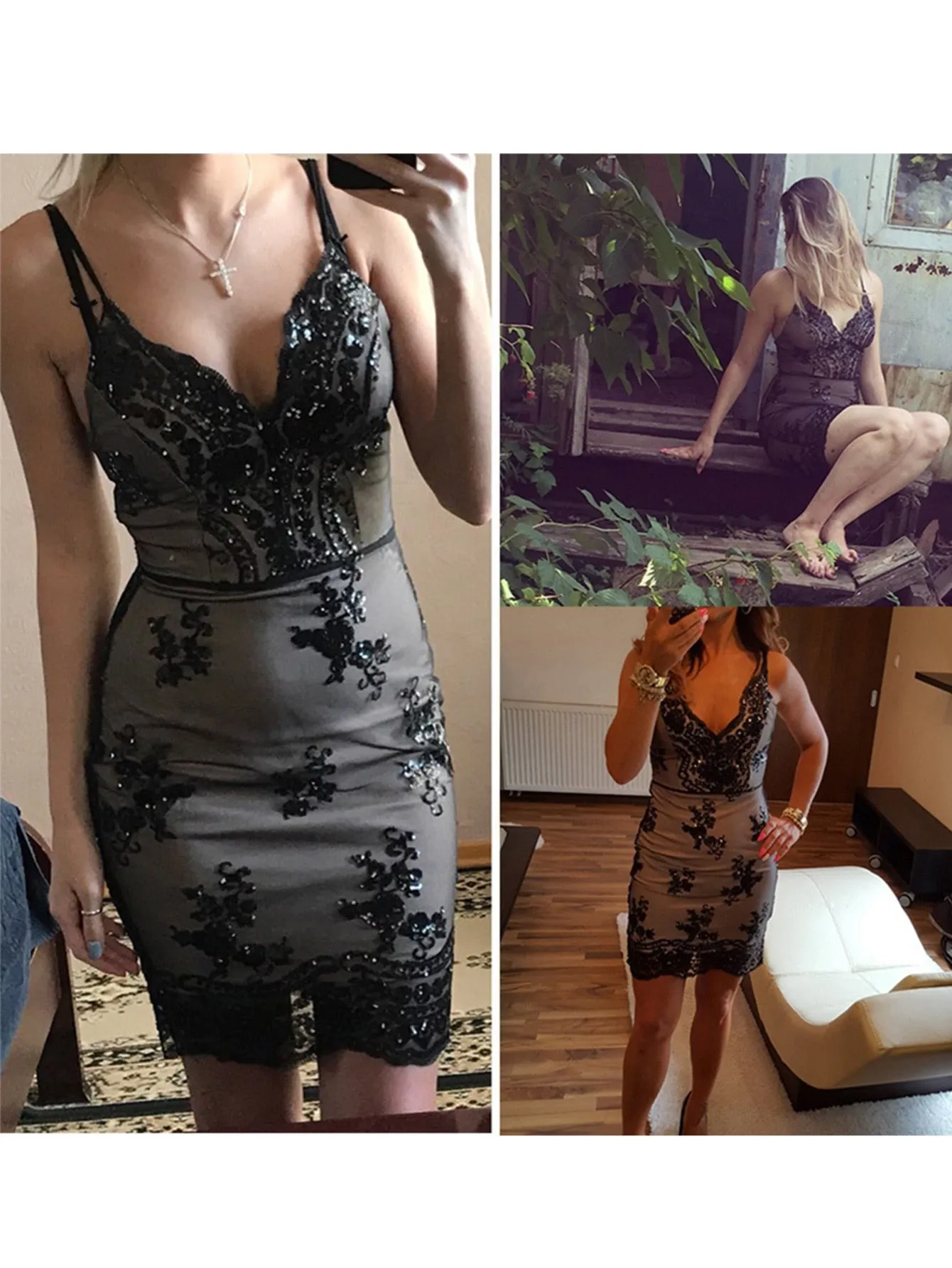 ]Sequin vintage Dress