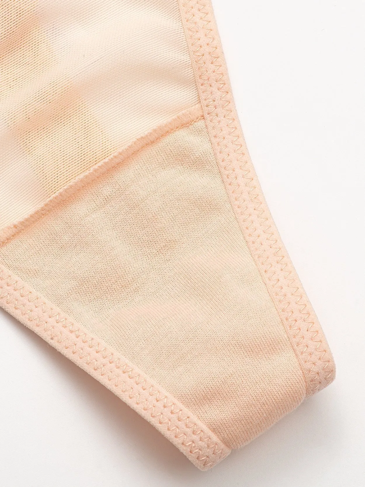 Sexy Embroidered Low Waist 3PCS Nude