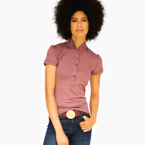 Short Sleeve Gianna Shirt - Dusty Rose