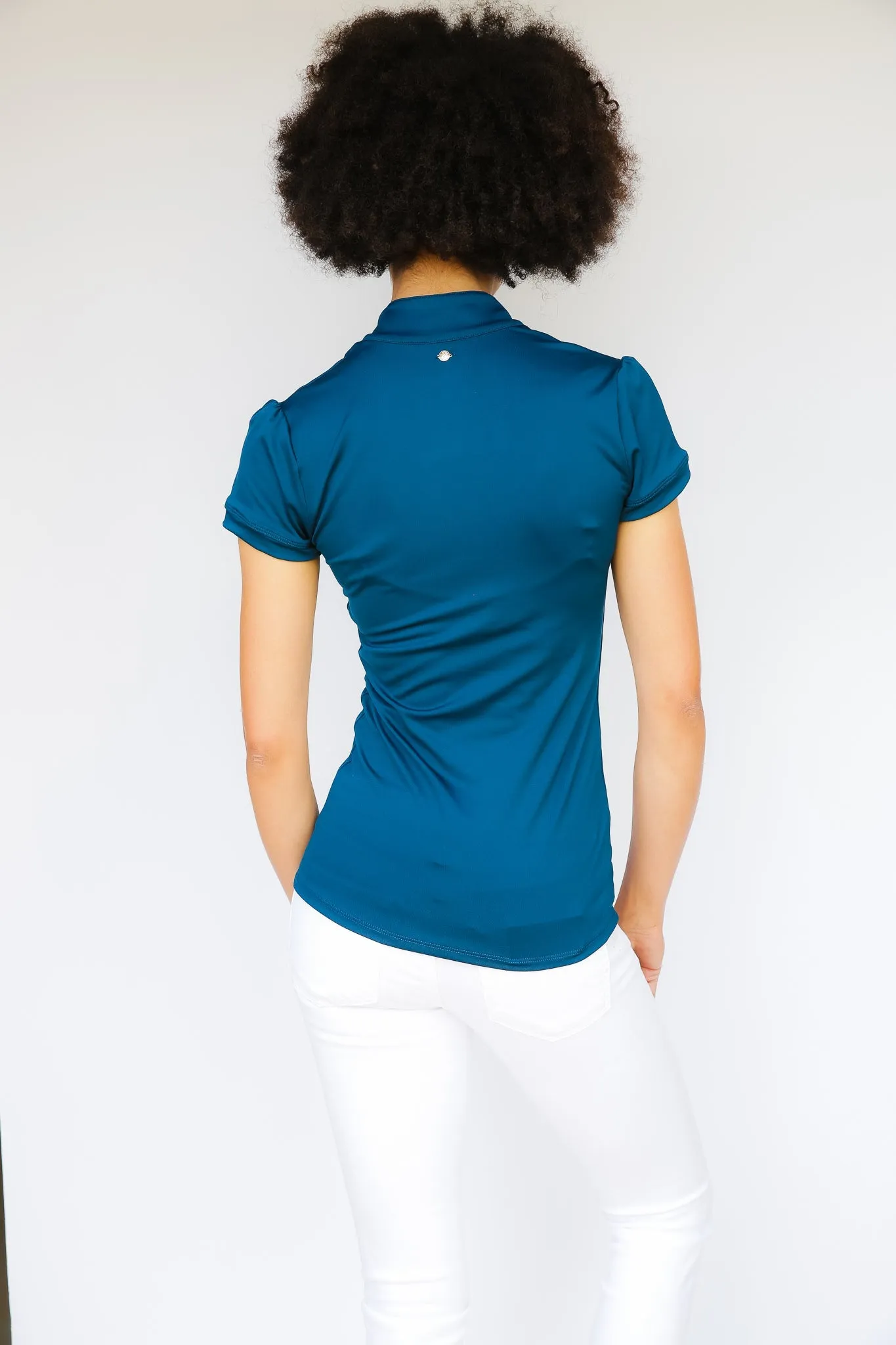 Short Sleeve Gianna Shirt - Moroccan Blue