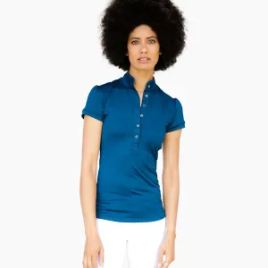 Short Sleeve Gianna Shirt - Moroccan Blue