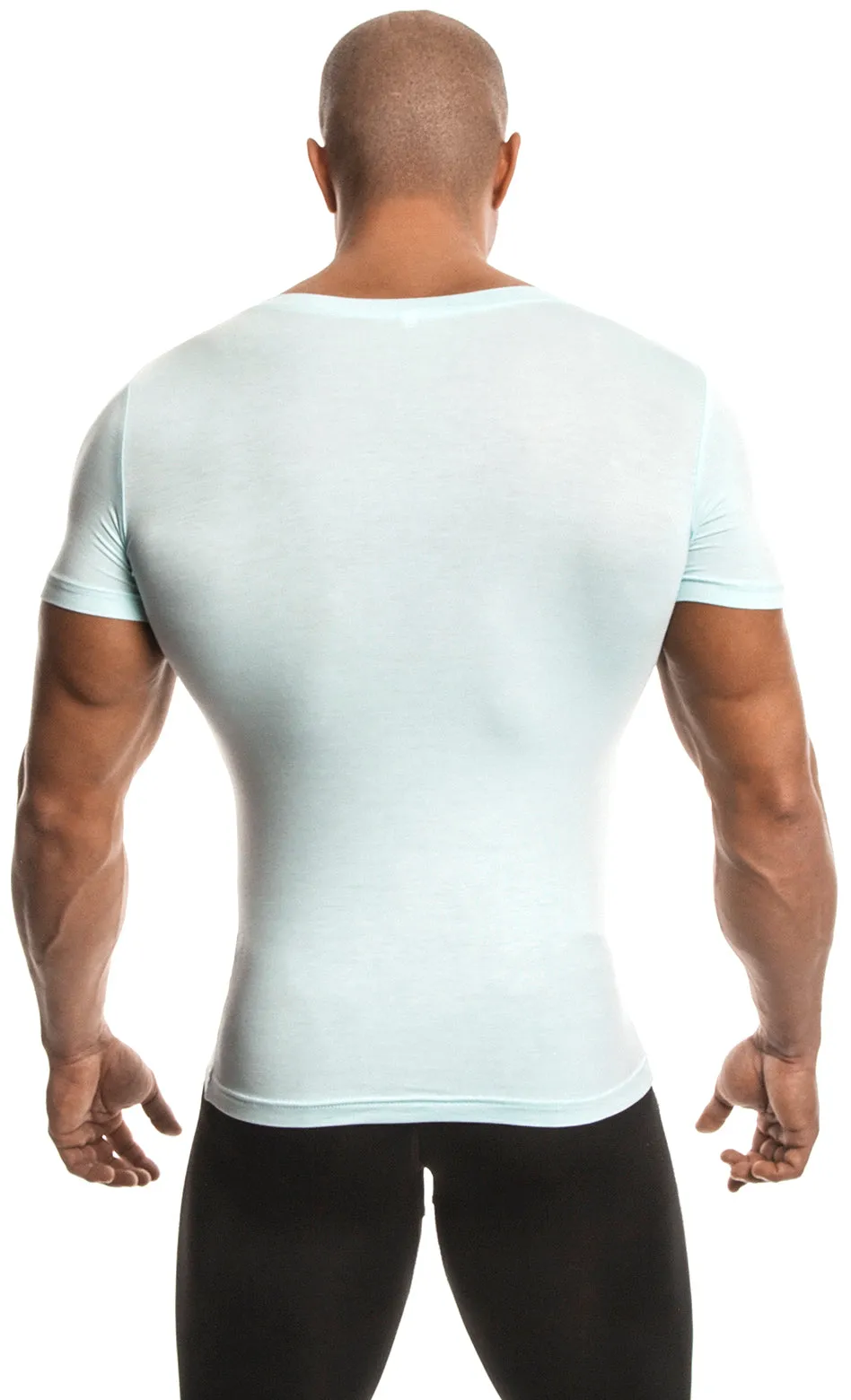 Short Sleeve T-Shirt (Sky Blue) - Bamboo/Elastin Fiber