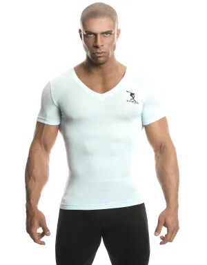 Short Sleeve T-Shirt (Sky Blue) - Bamboo/Elastin Fiber