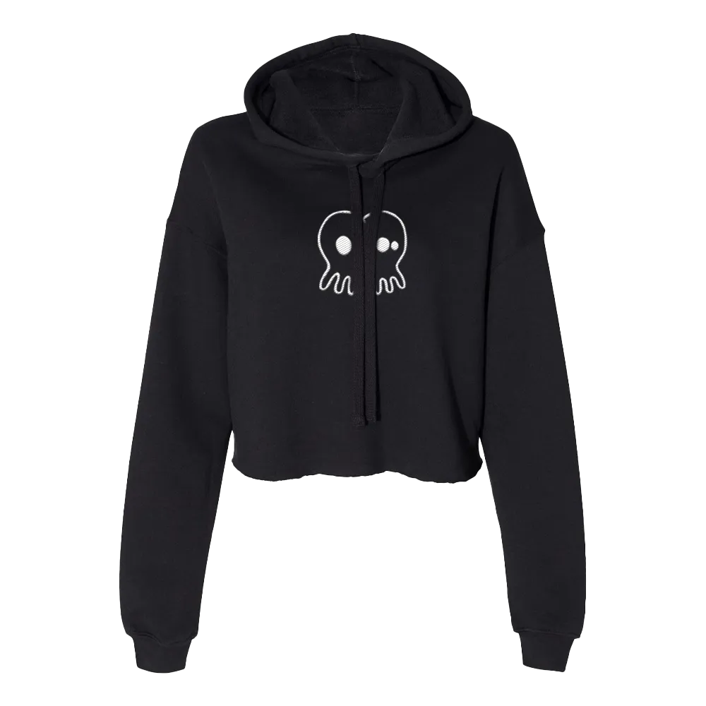 Skullconut Women's Cropped Black Pullover