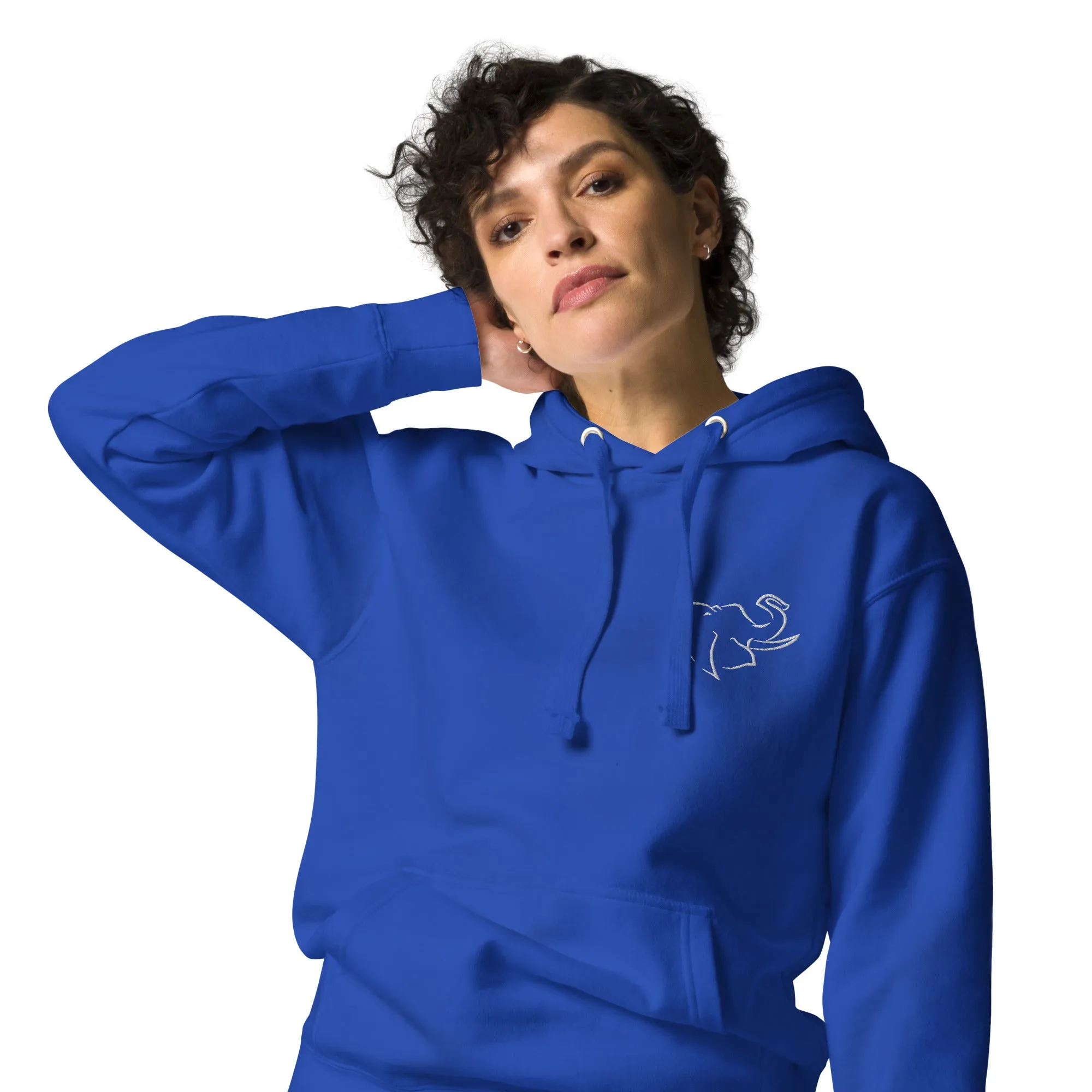SO ELEPHANT "SIMPLE & BEAUTIFUL" EMBROIDERED WOMEN'S HOODIE