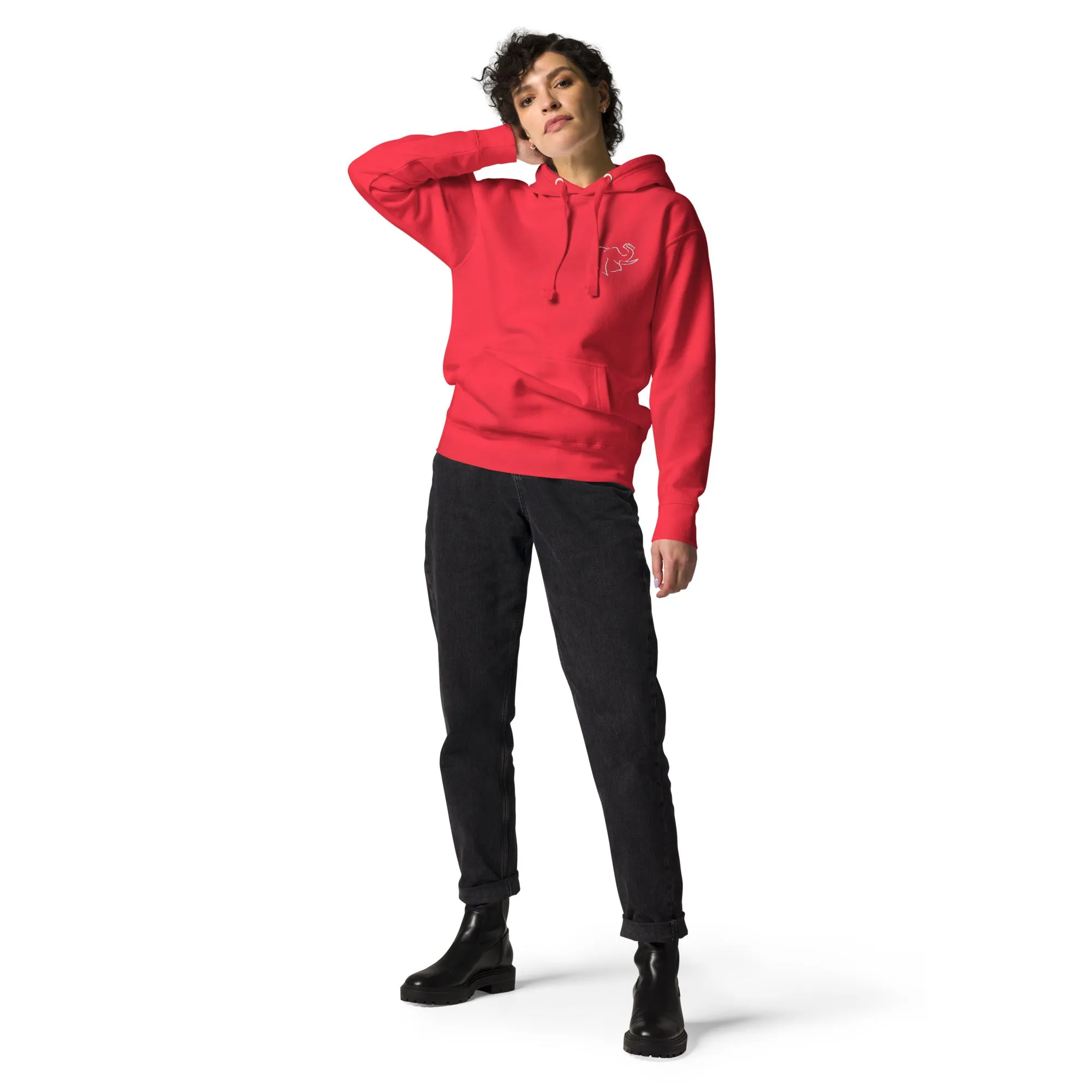 SO ELEPHANT "SIMPLE & BEAUTIFUL" EMBROIDERED WOMEN'S HOODIE