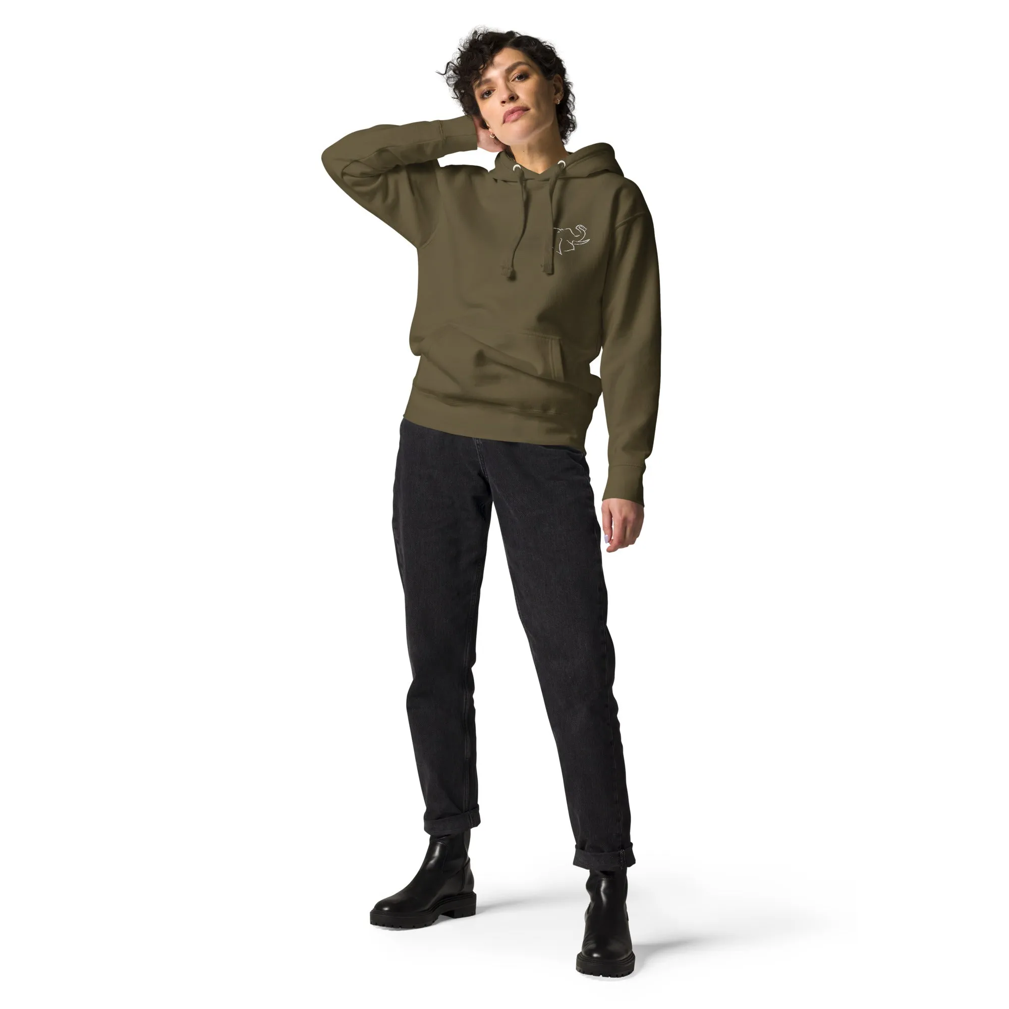 SO ELEPHANT "SIMPLE & BEAUTIFUL" EMBROIDERED WOMEN'S HOODIE