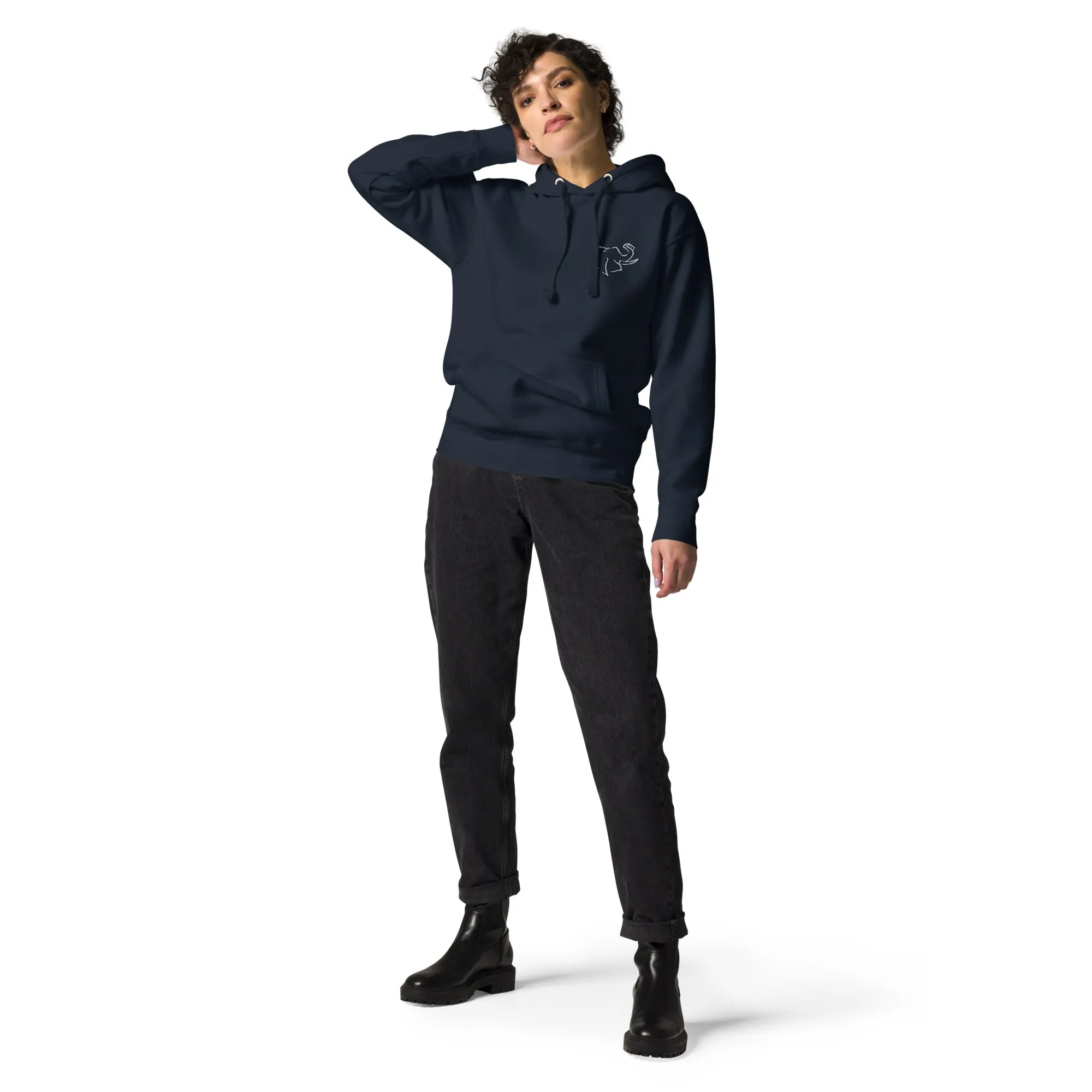 SO ELEPHANT "SIMPLE & BEAUTIFUL" EMBROIDERED WOMEN'S HOODIE