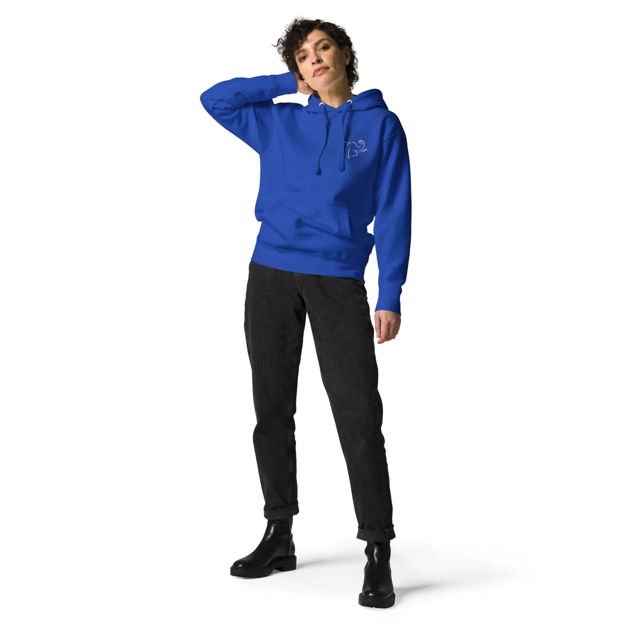 SO ELEPHANT "SIMPLE & BEAUTIFUL" EMBROIDERED WOMEN'S HOODIE