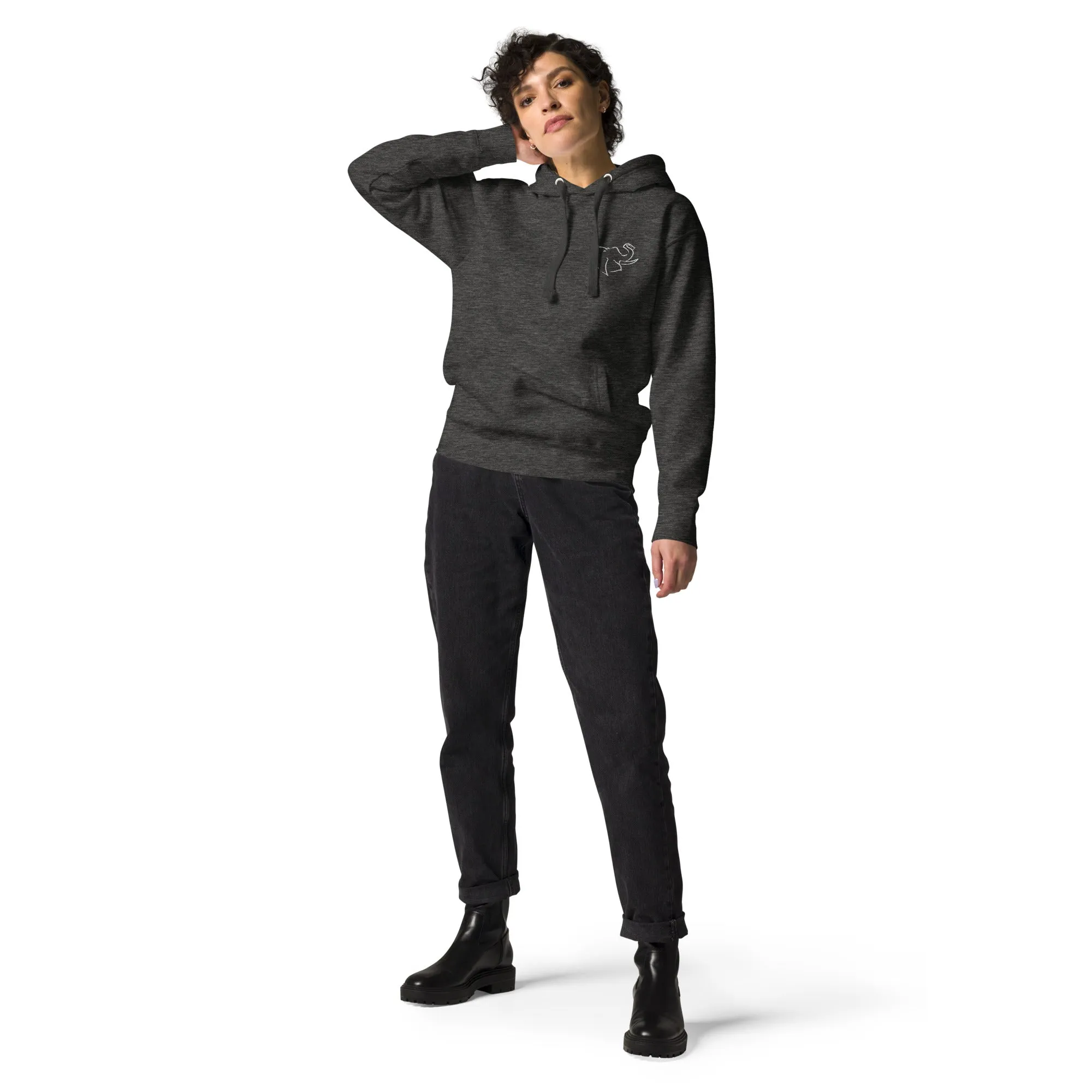 SO ELEPHANT "SIMPLE & BEAUTIFUL" EMBROIDERED WOMEN'S HOODIE
