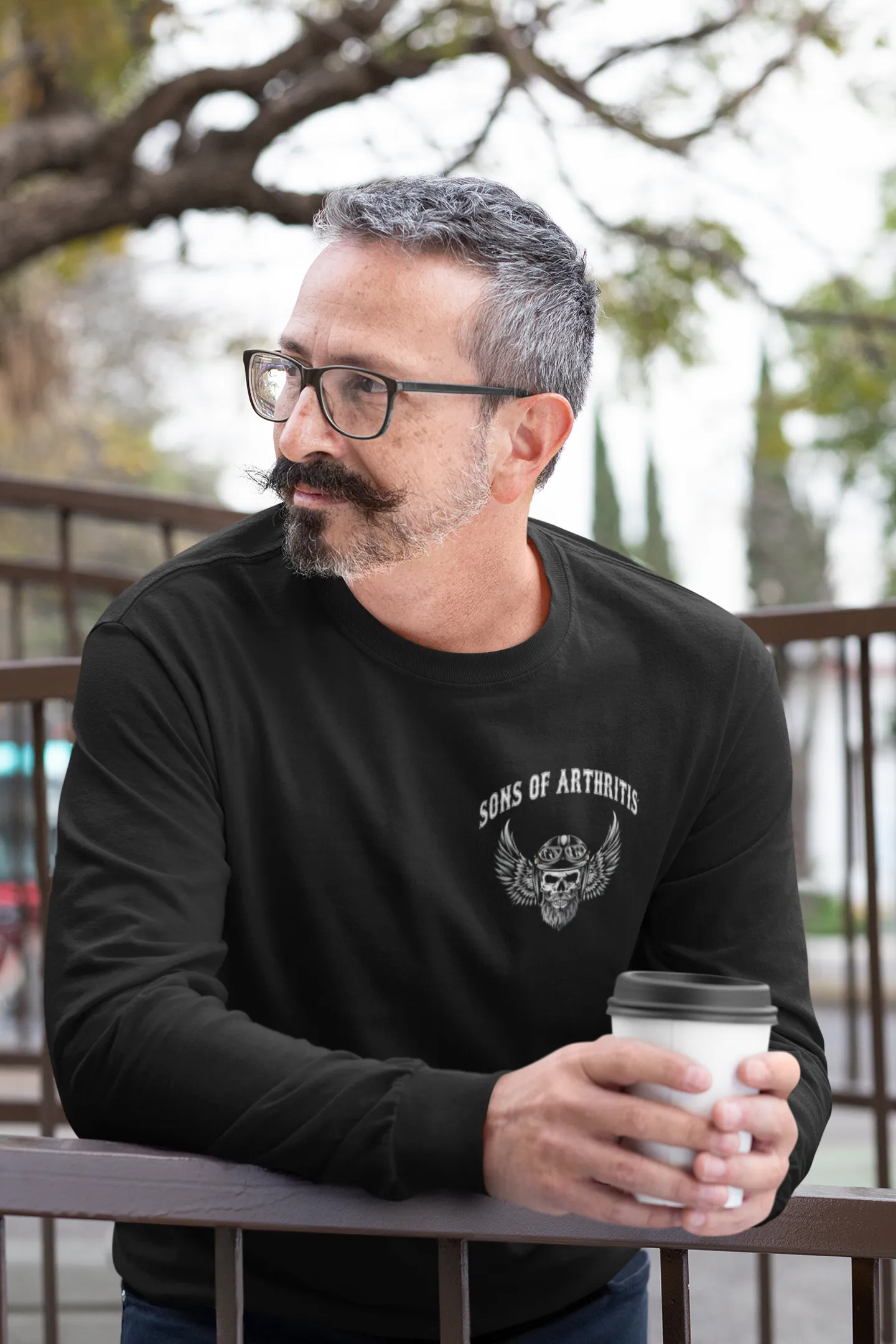 Sons of Arthritis Seasoned Biker Long Sleeve T-Shirt