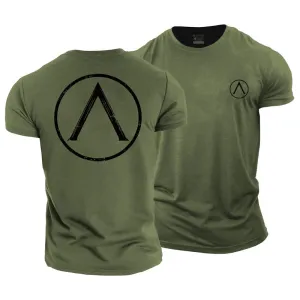 Spartan Round Shield Cotton T-Shirt