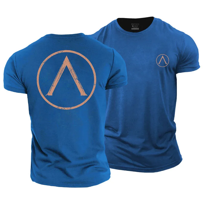 Spartan Round Shield Cotton T-Shirt