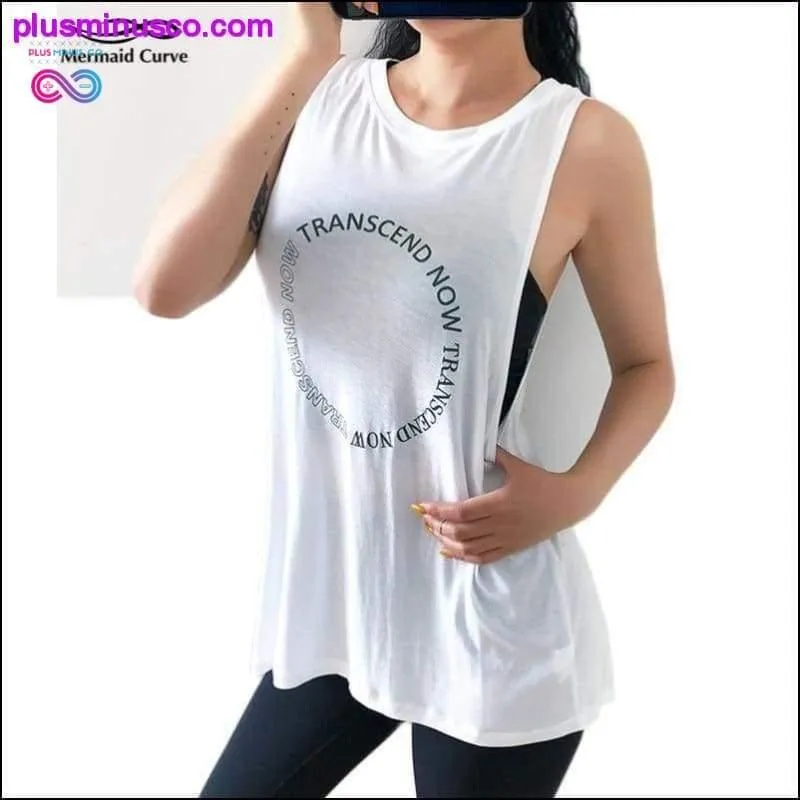 Sports vest Women Loose quick-dry Sleeveless Fitness T-shirt