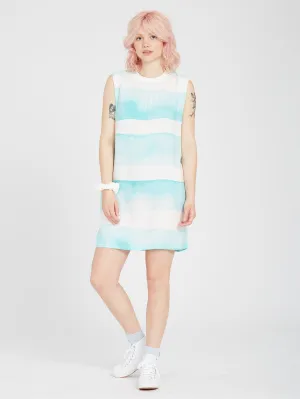 Stay Stripes Dress - PALE AQUA