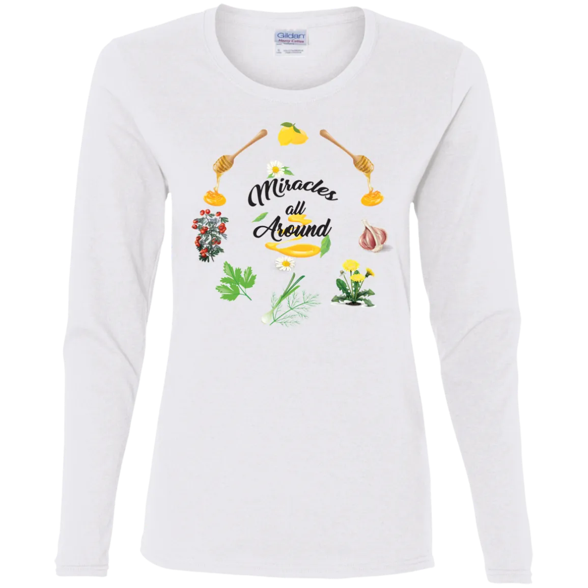 T-Shirt Ladies' Cotton LS - Miracles