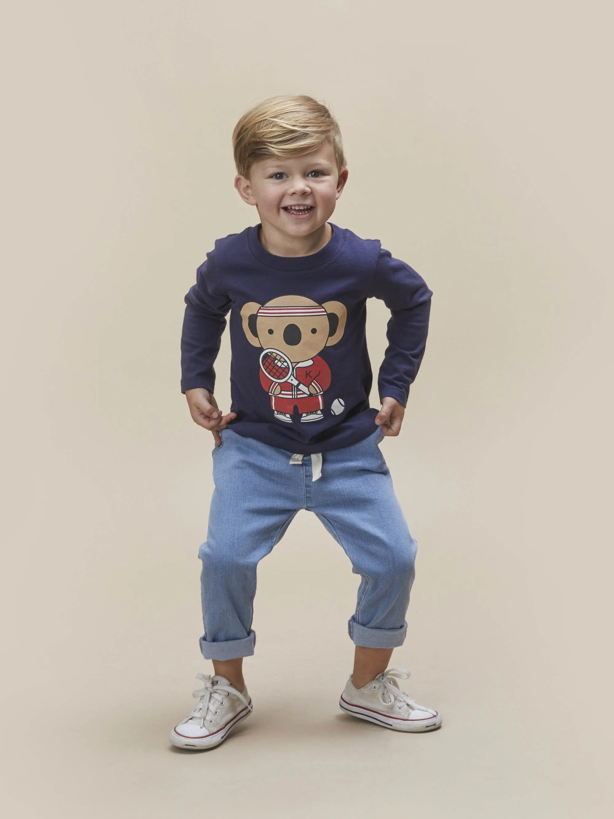 The Tennis Koala Top by Hux Baby - BABY