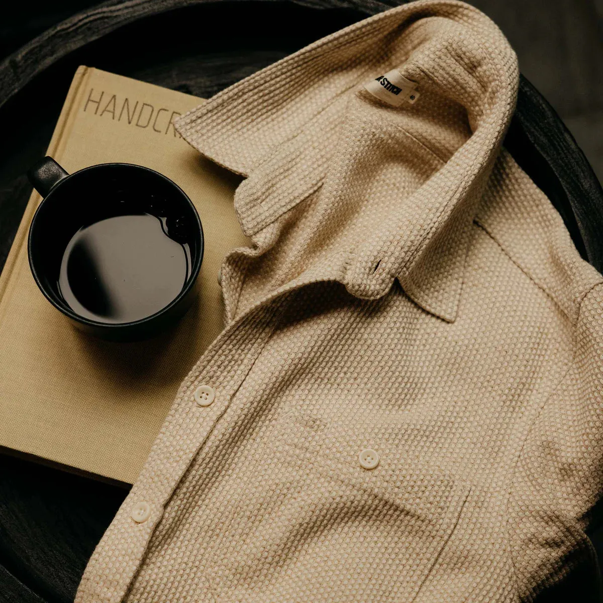 The Utility Shirt in Natural Sashiko