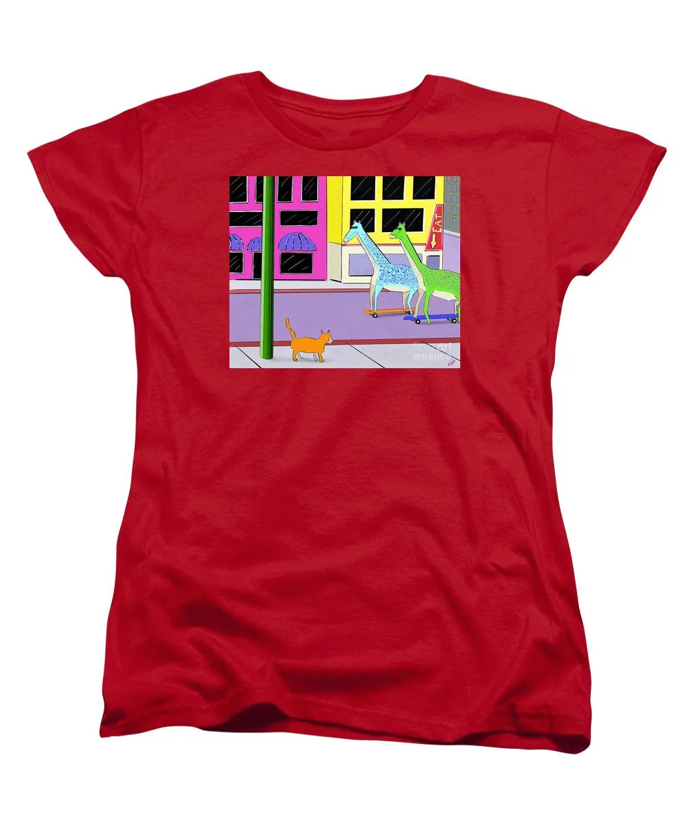 There Were Two Giraffes - Women's T-Shirt (Standard Cut)
