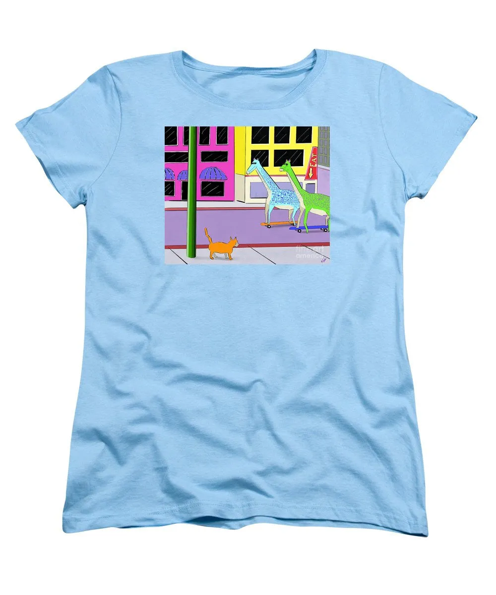 There Were Two Giraffes - Women's T-Shirt (Standard Cut)