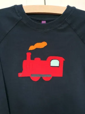 Train  - Long Sleeved T-shirt - Blue