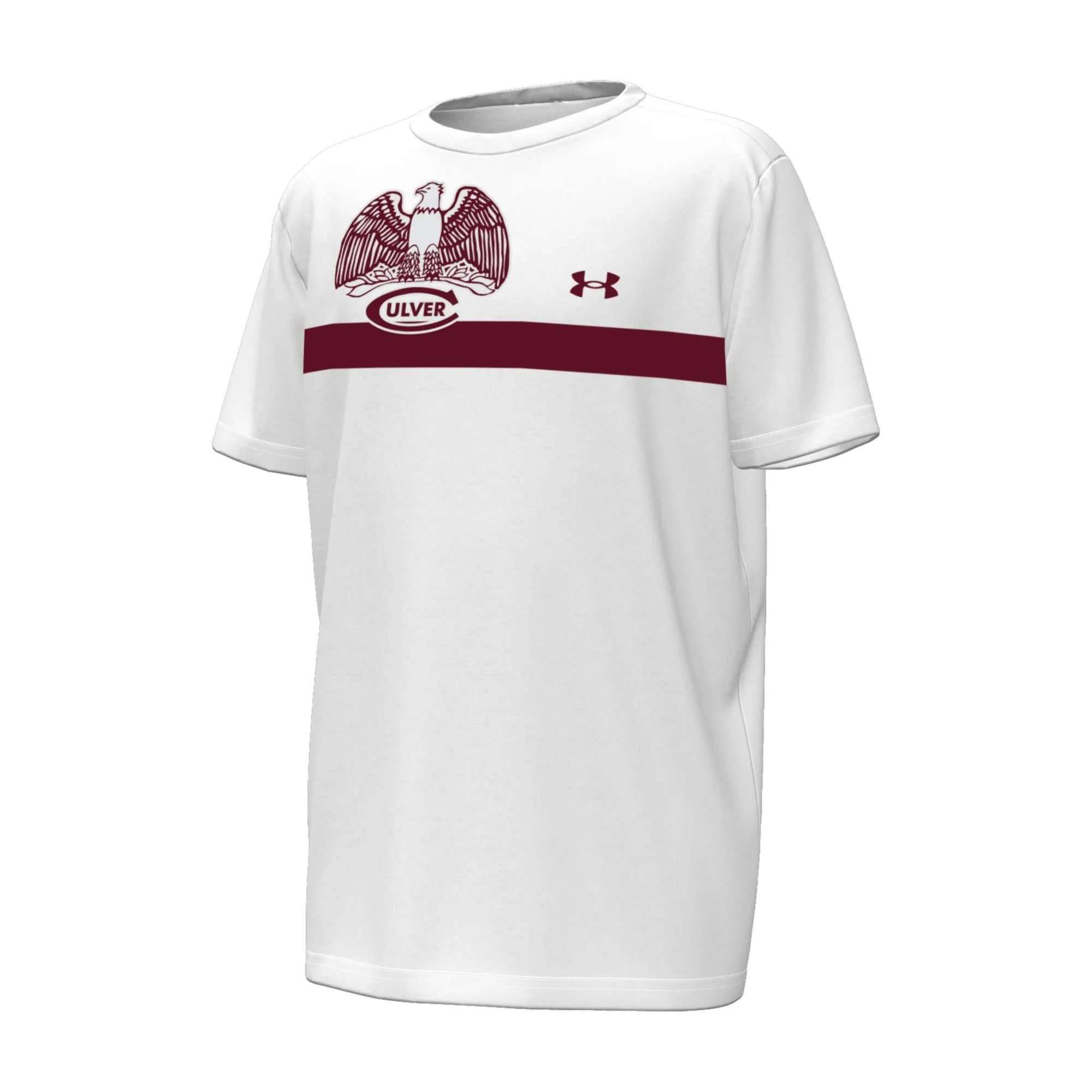 Under Armour Gameday Youth Short Sleeve Eagle Tee - White