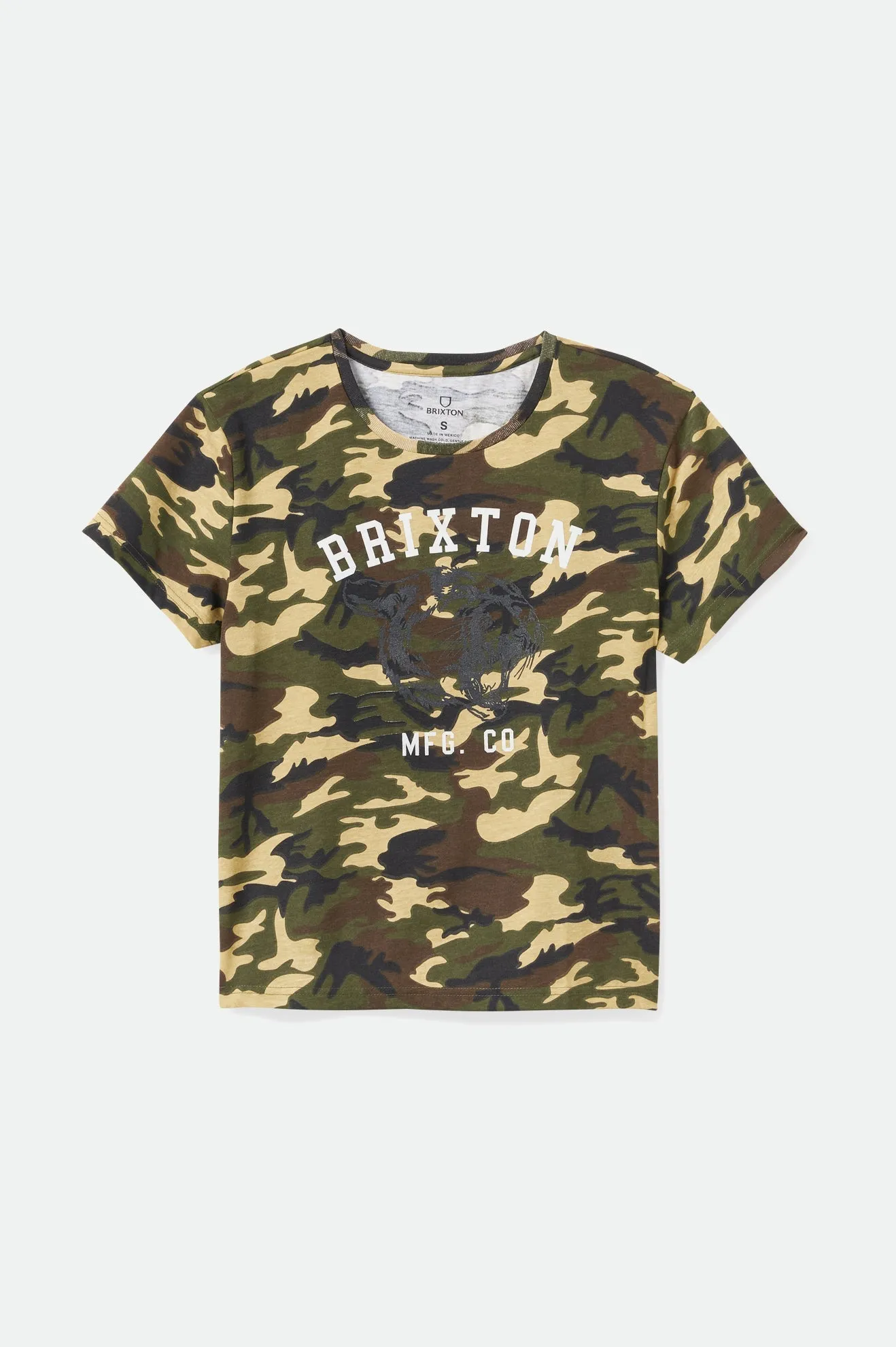 Varsity Cat Women's S/S Vintage Tee - Camo