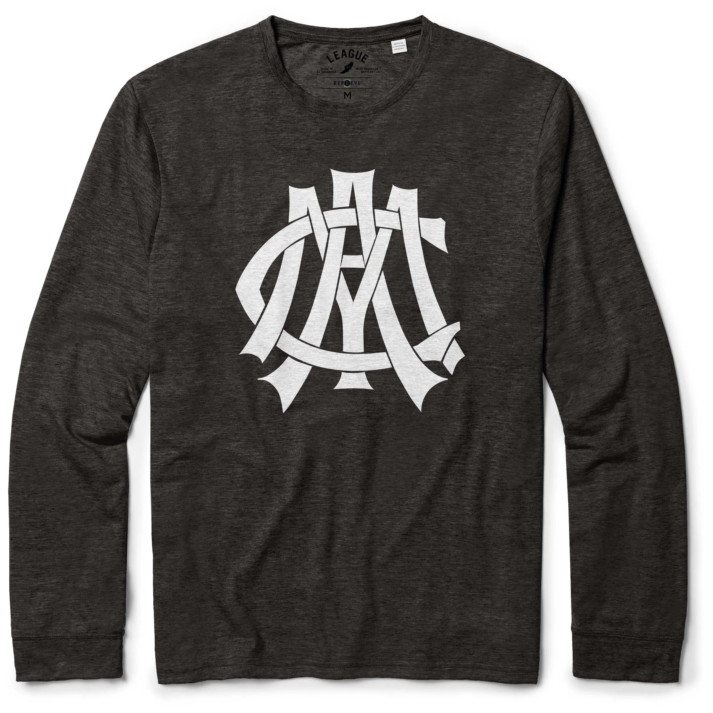 Vintage CMA Reclaim Long Sleeve Tee-Heathered Black