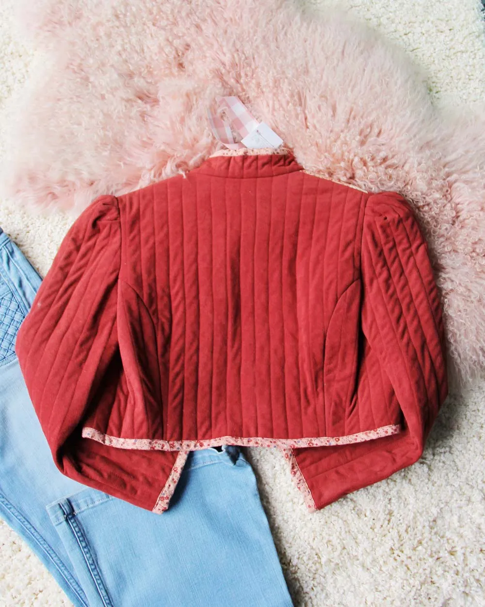 Vintage Quilted Lace Jacket