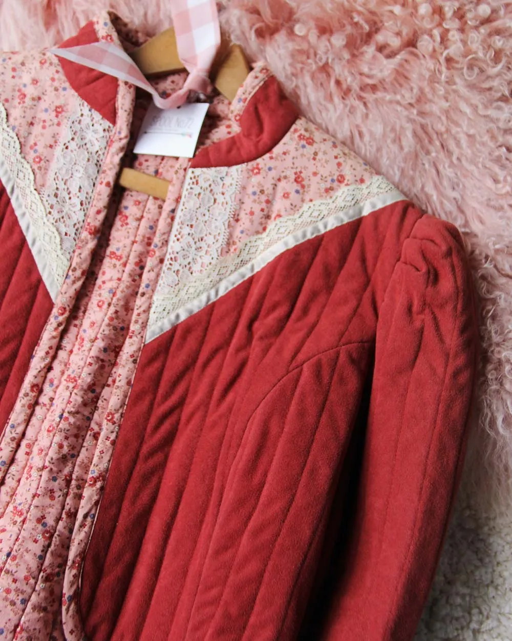 Vintage Quilted Lace Jacket