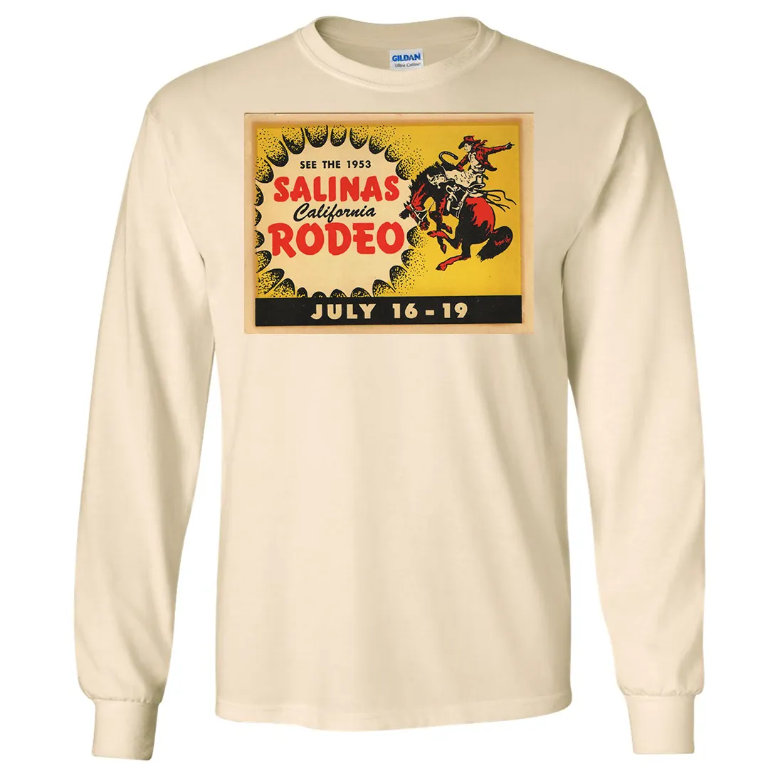 Vintage Sticker California Salinas Long Sleeve Shirt