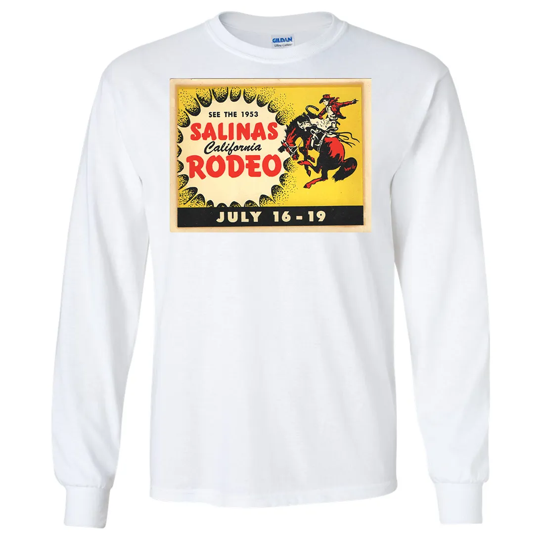 Vintage Sticker California Salinas Long Sleeve Shirt