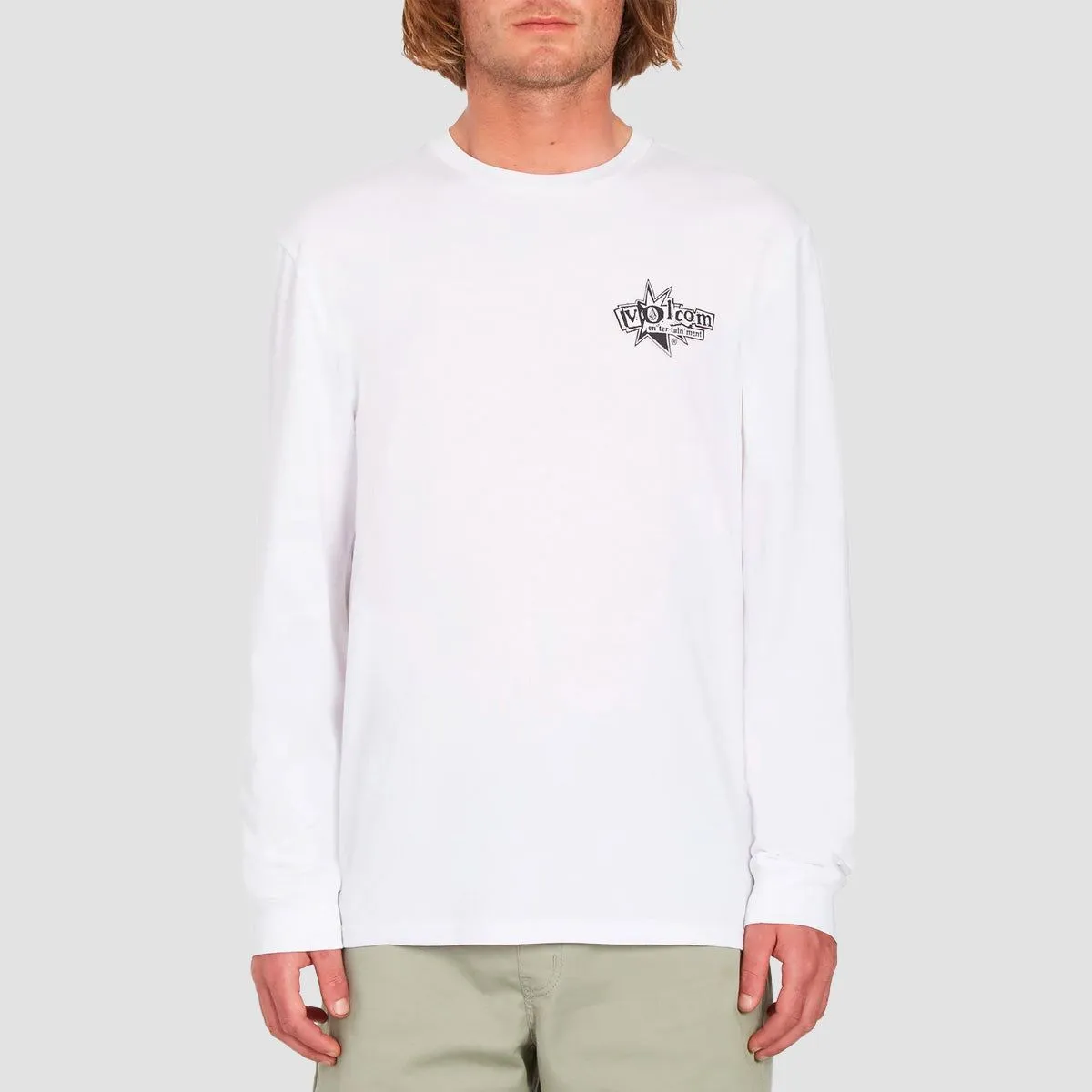 Volcom Ent Lp Longsleeve T-Shirt White